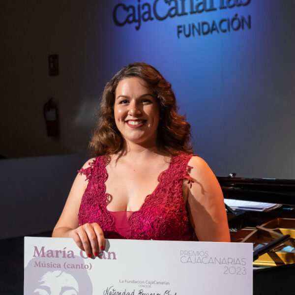 Natividad Barroso, ganadora del Premio de Música María Orán CajaCanarias 2023