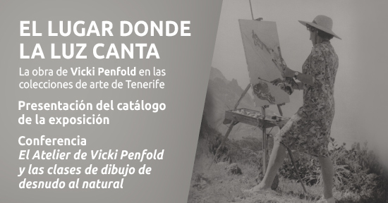 Presentación del catálogo de la exposición y conferencia El Atelier de Vicki Penfold y las clases de dibujo de desnudo al natural, a cargo de Yolanda Peralta Sierra.